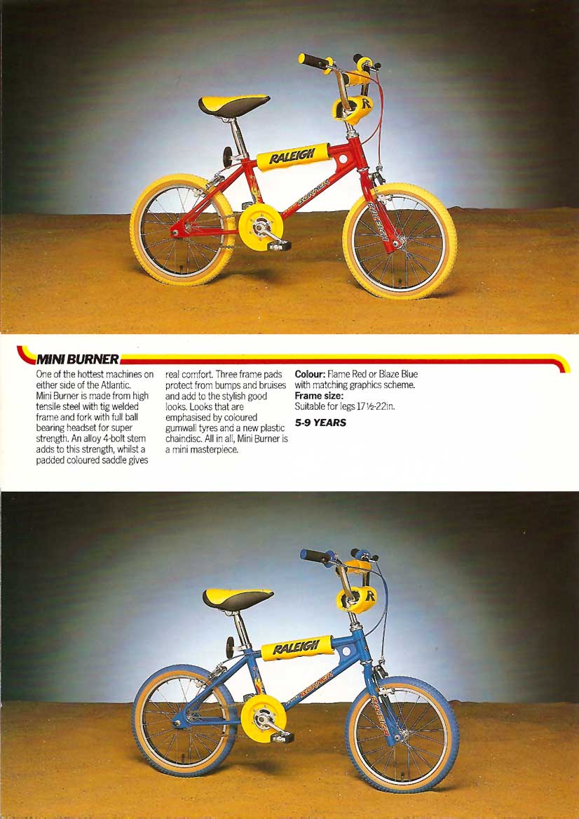 raleigh burner blue yellow