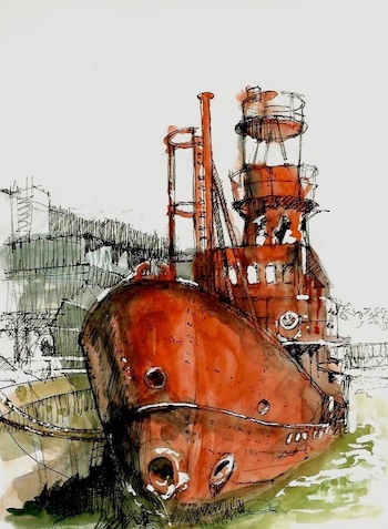 Drawing of Trinty Bouy Wharf