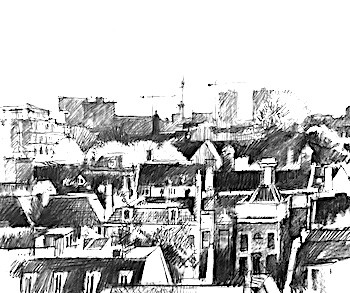 drawing of Amsterdam